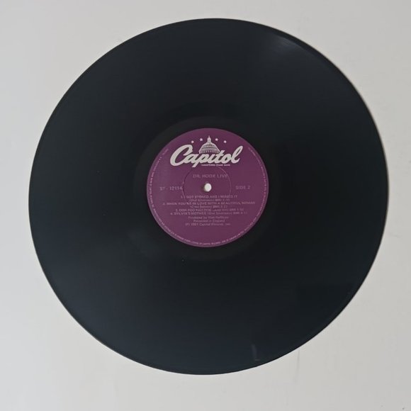 Vintage Dr. Hook Live In The U.K. vinyl record 1981 first pressing, original - Picture 5 of 7